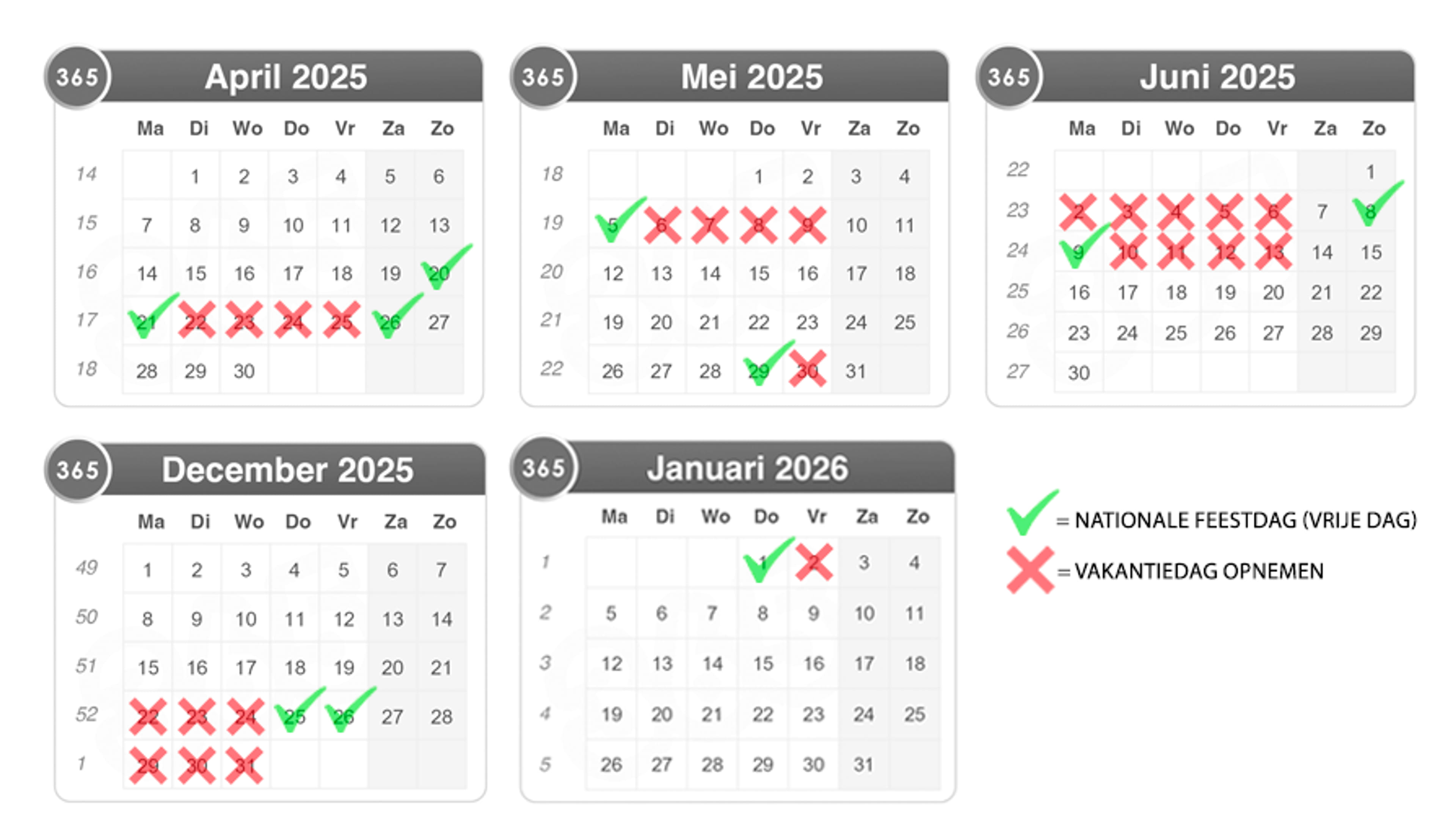 Zo lang mogelijk vrij in 2025? Zó zet je je vakantiedagen optimaal ...