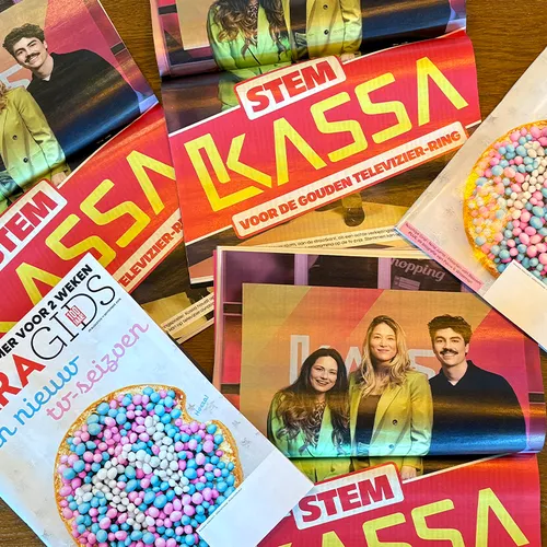 Wint Kassa de Gouden Televizier-Ring? Hang de poster voor je raam!