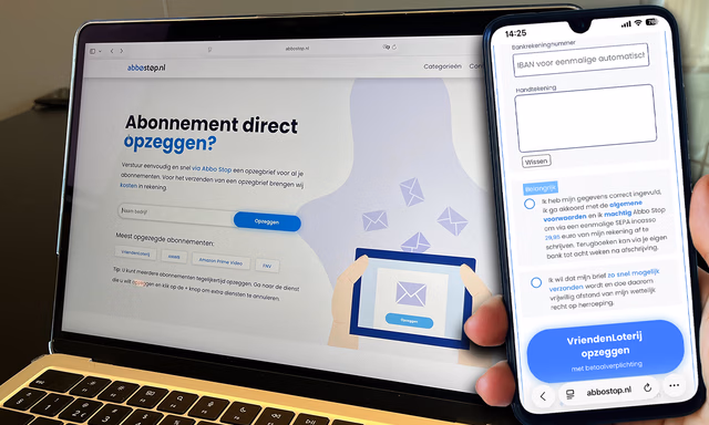Afbeelding van Vermijd hoge kosten van Abbostop.nl en zeg je abonnementen zélf op