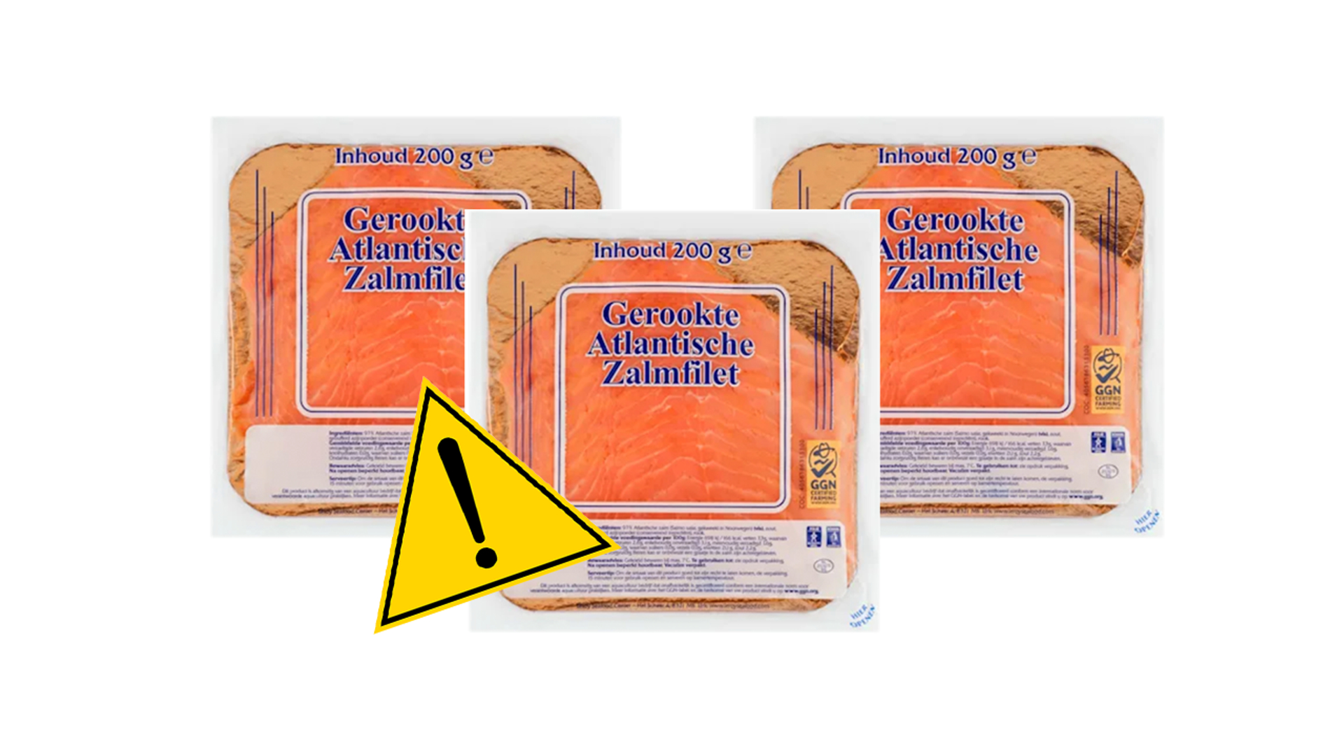 Afbeelding van Veiligheidswaarschuwing voor Gerookte Atlantische zalmfilet met bacterie: ‘Eet de zalm niet.’