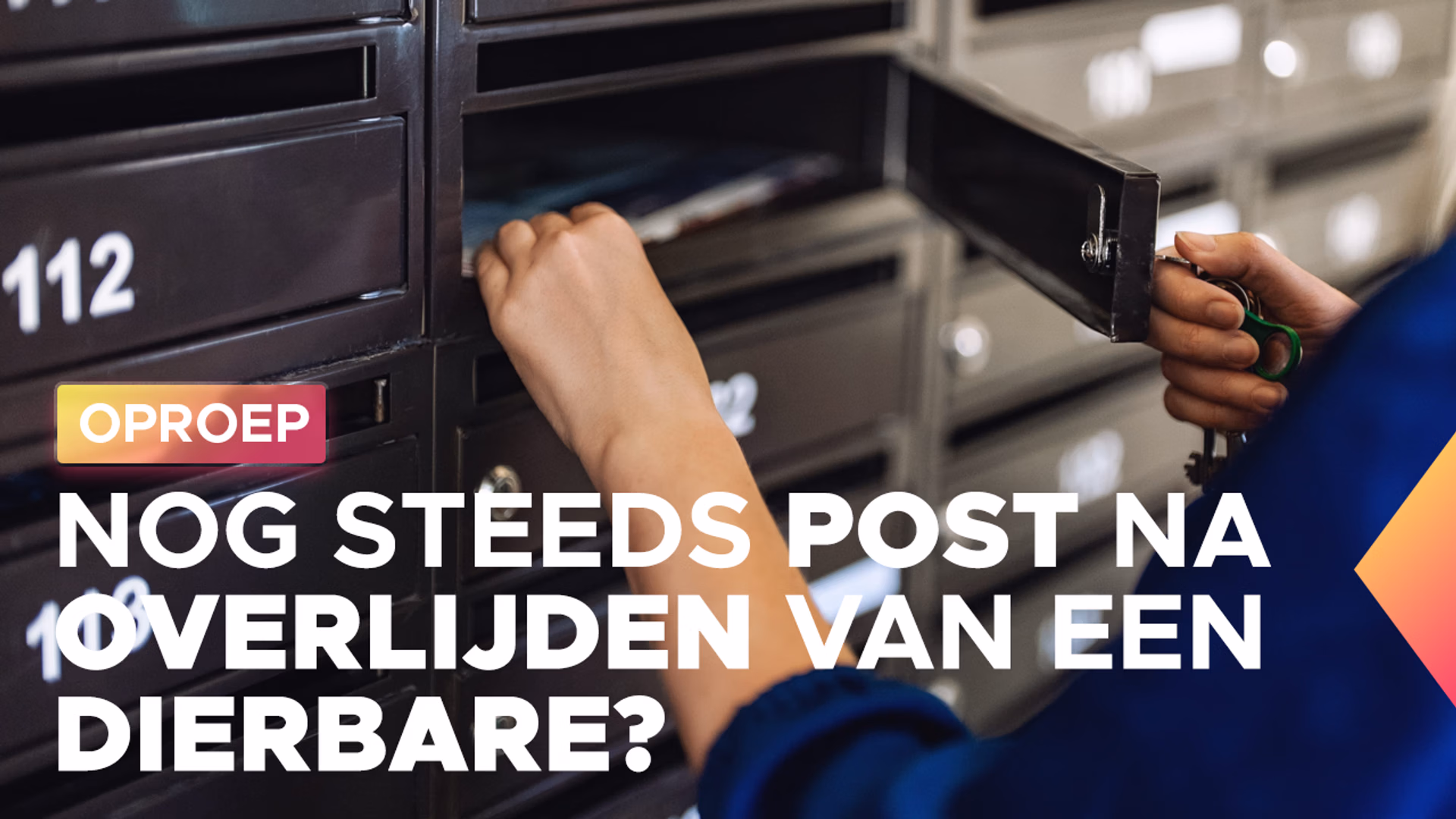 Oproep post overledenen