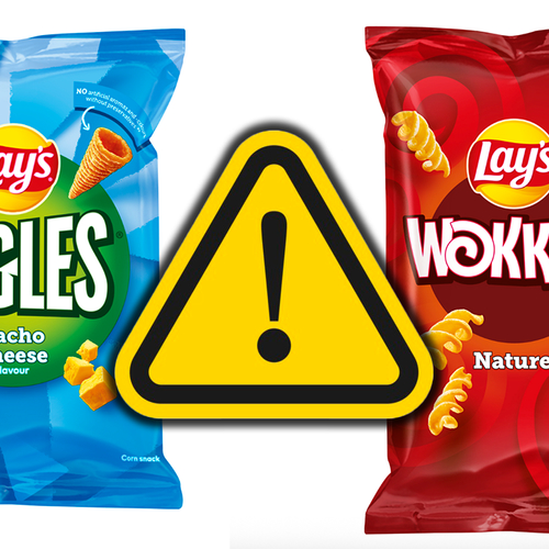 Veiligheidswaarschuwing Lay's chips: "Eet deze Bugles en Wokkels niet"