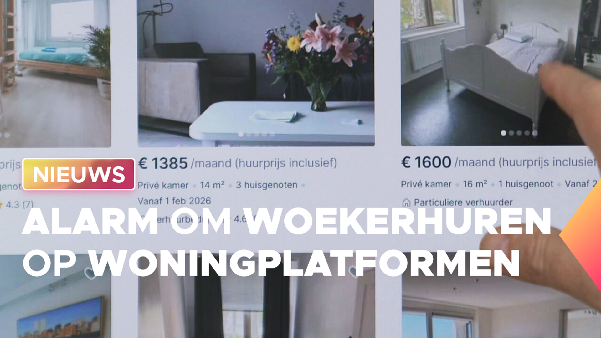 Afbeelding van Alarm om woekerhuren op woningplatformen: "Verhuurders vragen hogere huren dan toegestaan"