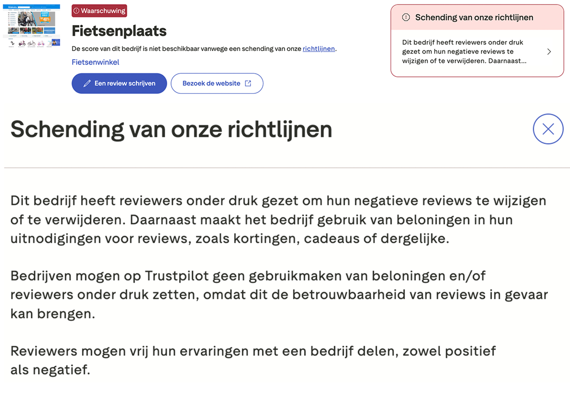 update Trustpilot