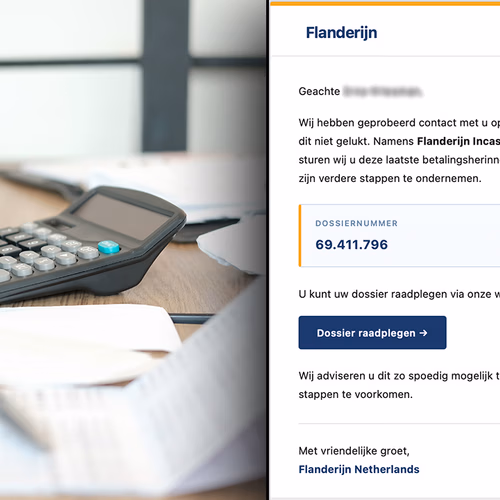 Oplichters sturen overtuigende phishingmails namens incassobureau Flanderijn