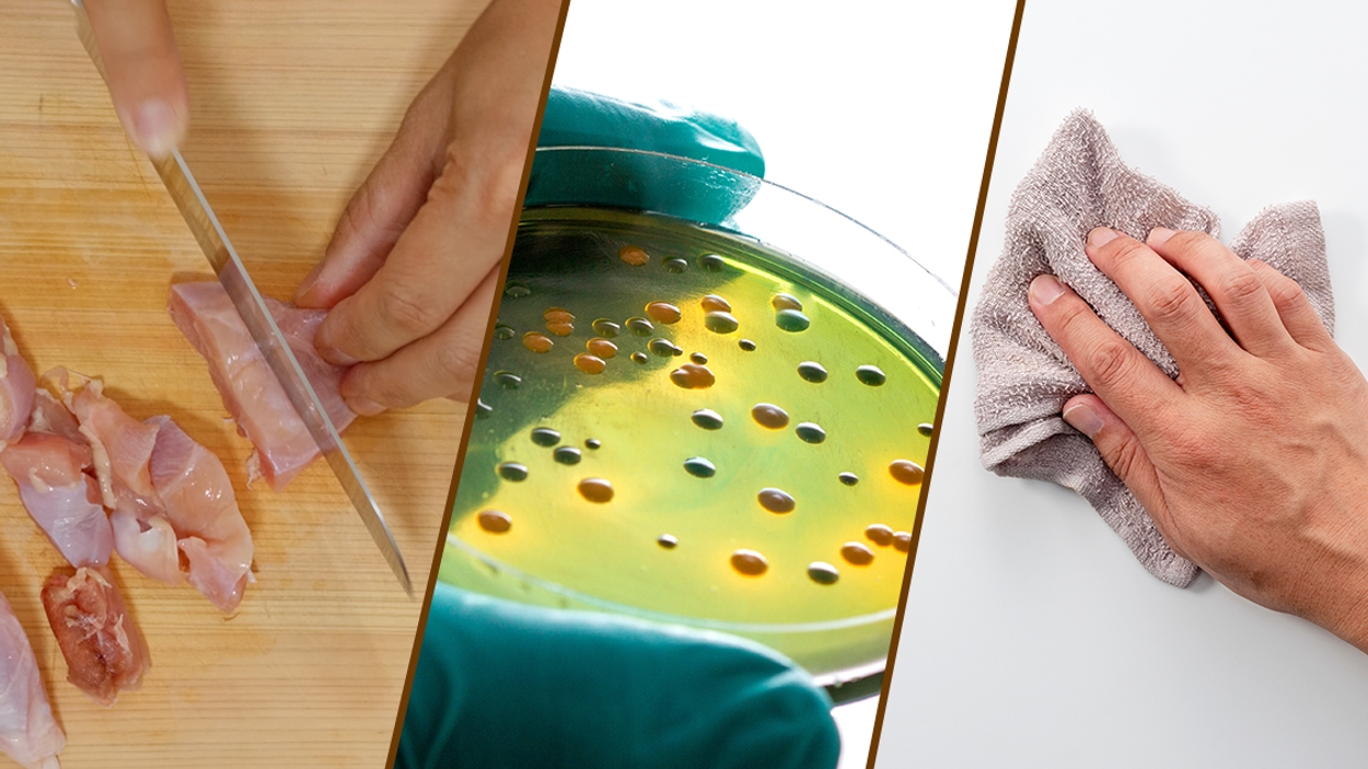 schoonmaken bacterien keuken 1127 huishouden snijplank