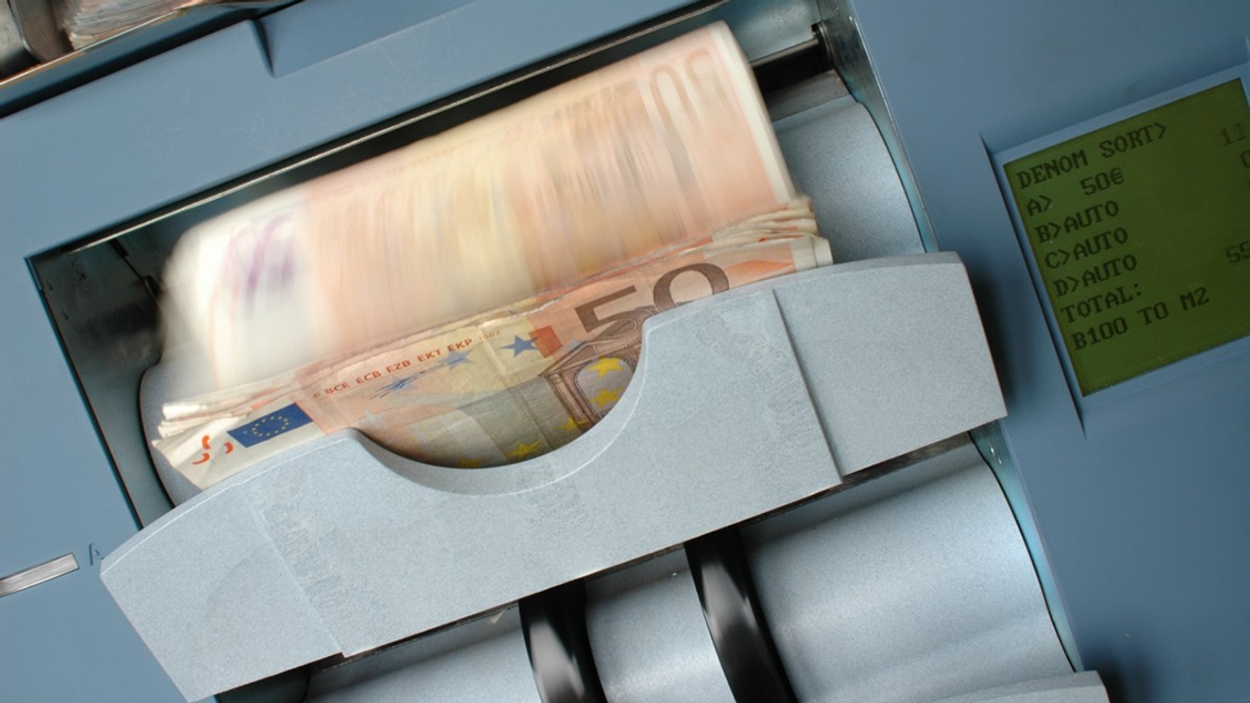 telmachine euro geld biljetten 1127