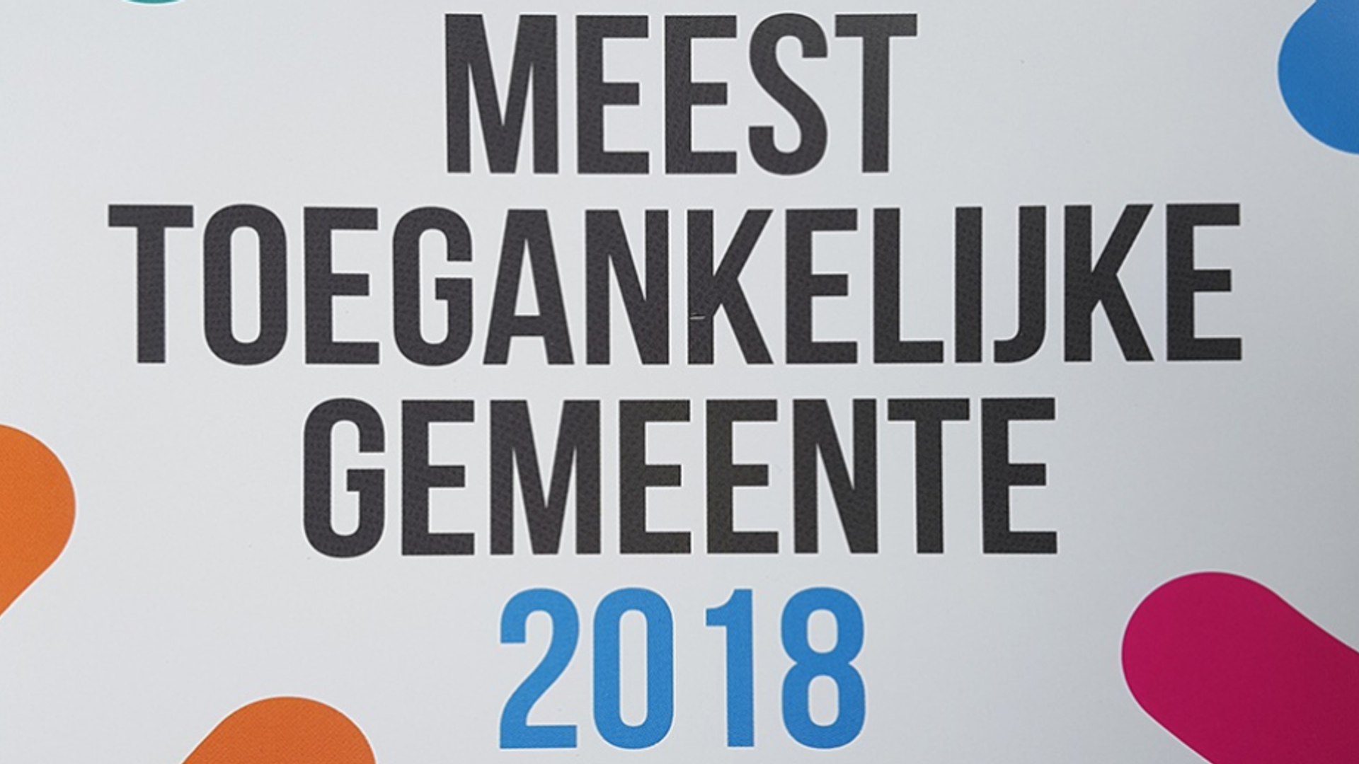 Meest toegankelijke gemeente 2018