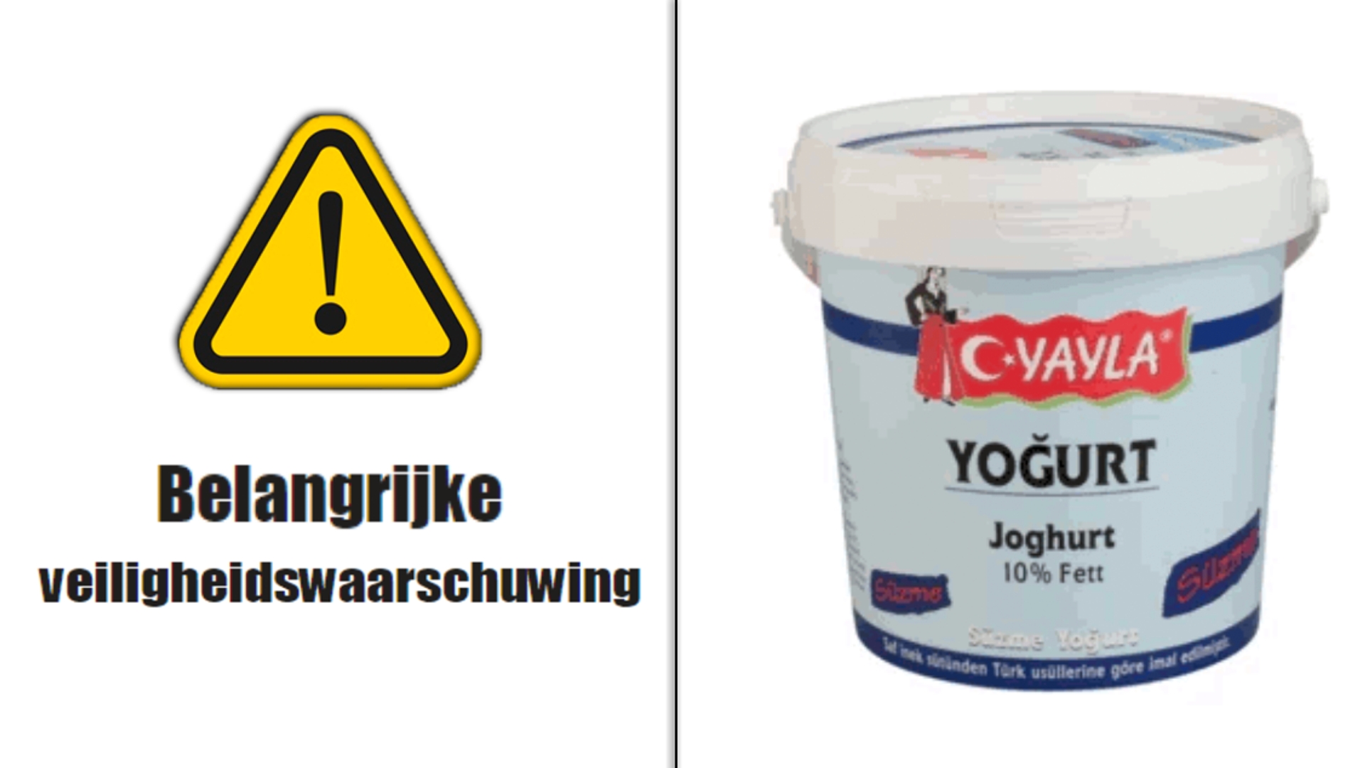 Veiligheidswaarschuwing yoghurt 1127