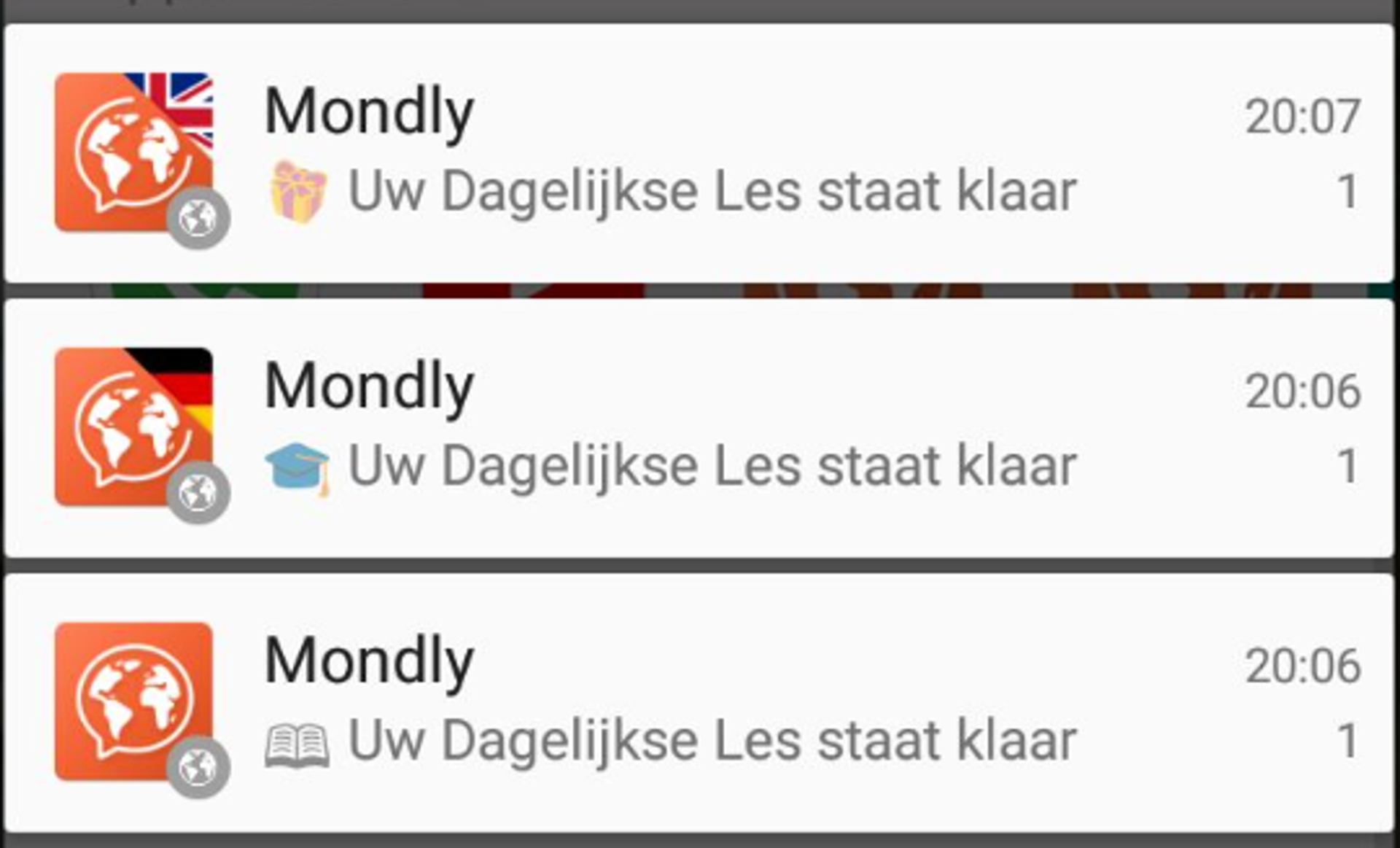 Monly notificaties