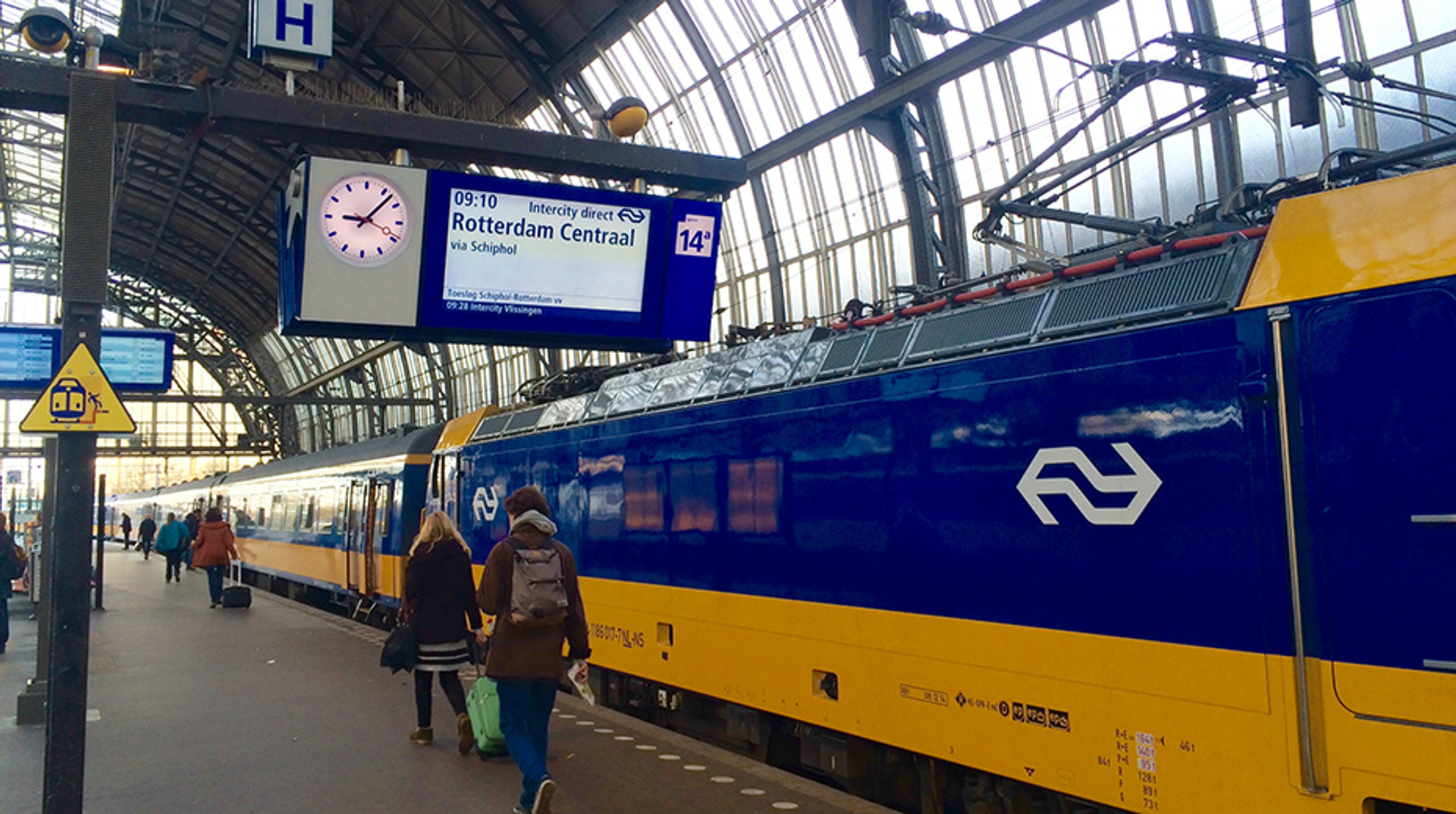 Afbeelding van NS zet wegens storm minder treinen in