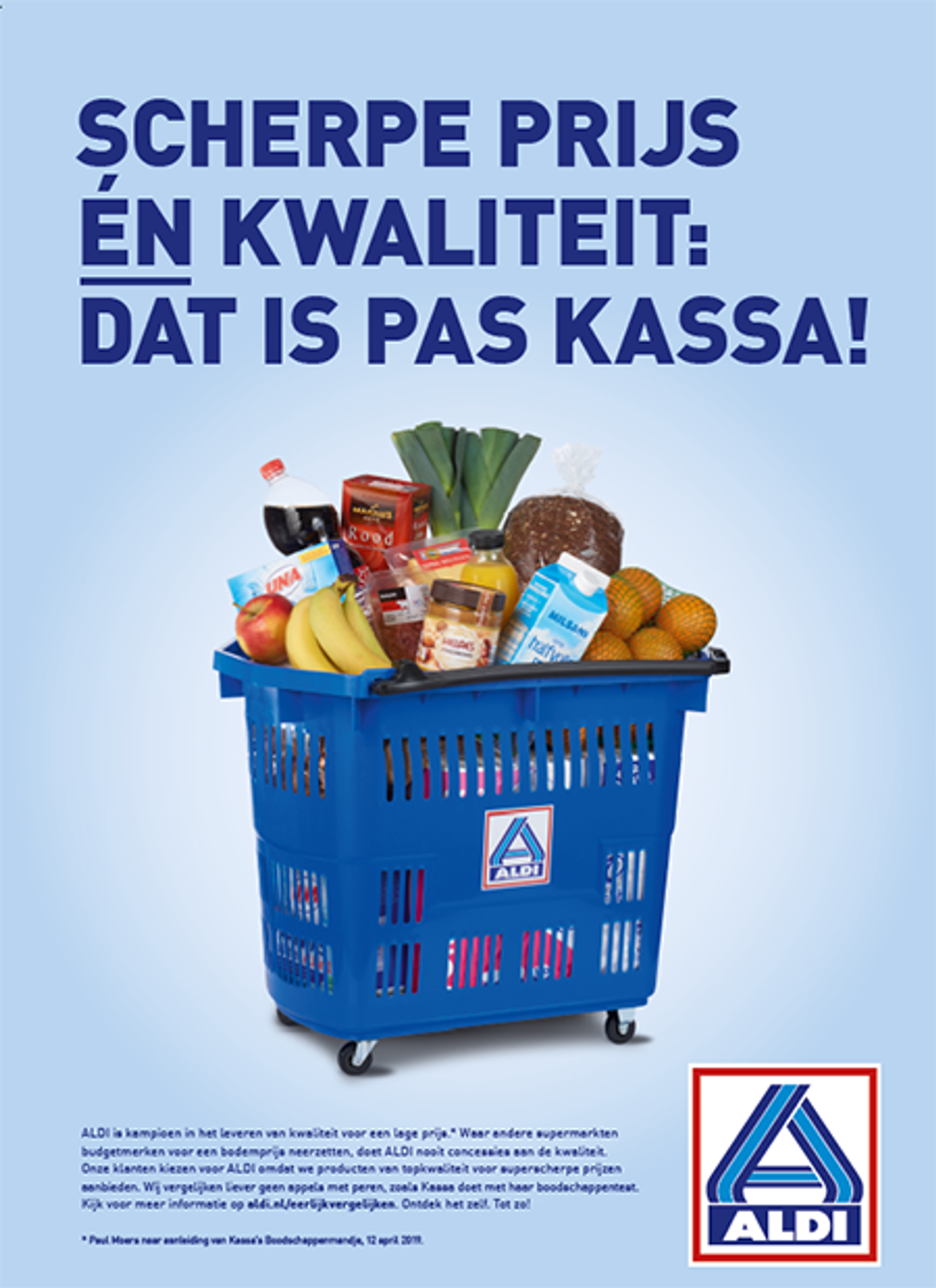 advertentie aldi kassa boodschappen