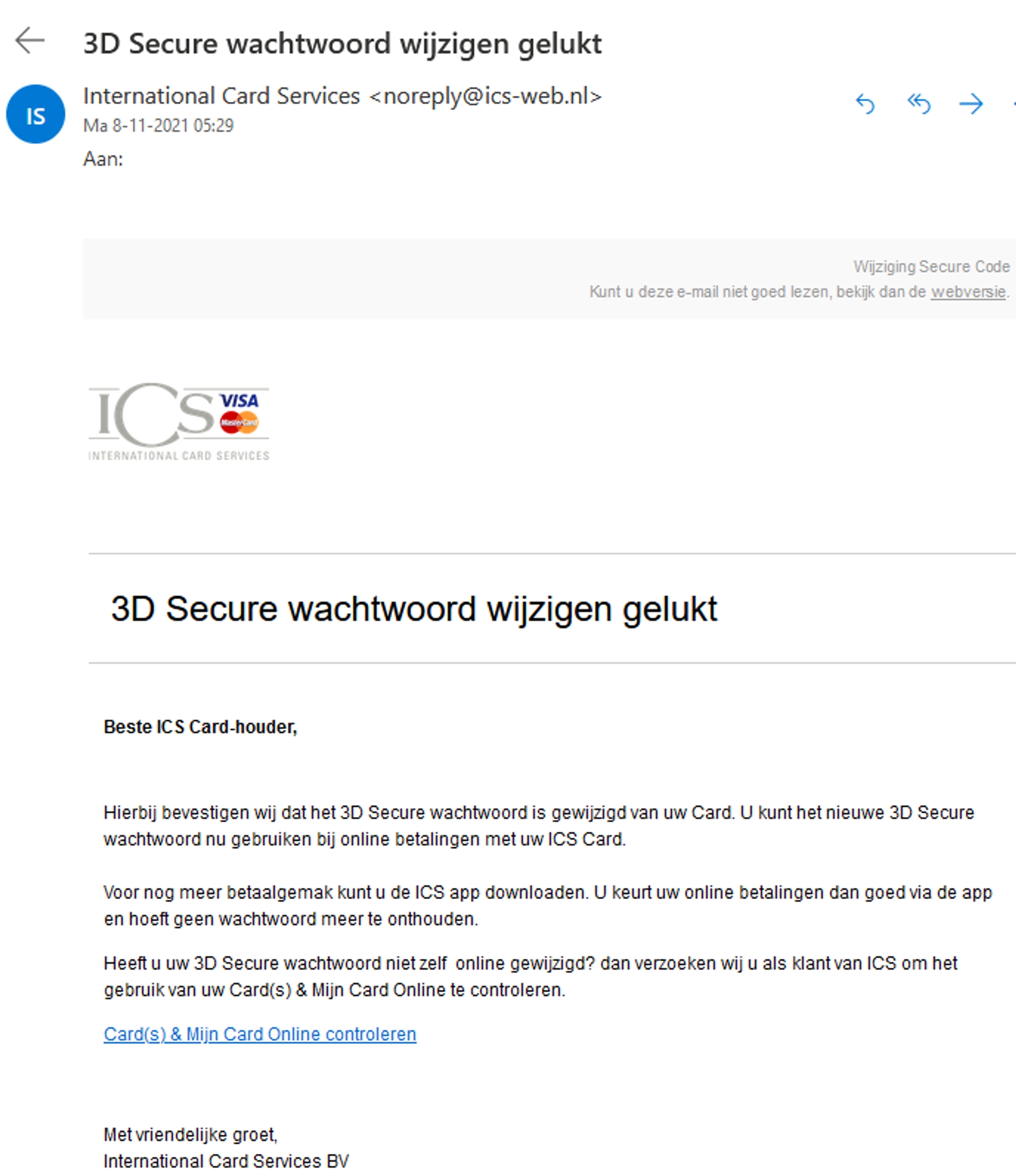 Ics 3d wachtwoord phishing