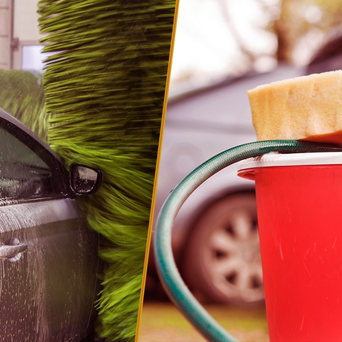 Wat is beter: zelf de auto wassen of naar de wasstraat?