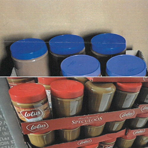 Aanhouding in diefstal afgekeurde partij chocopasta en speculoospasta