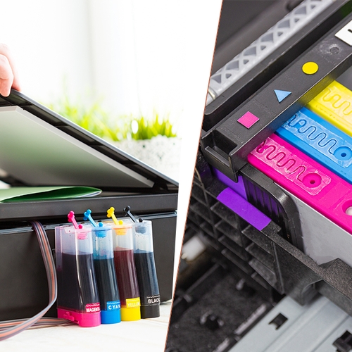 Printen met een cartridge of inkttank: wat is voordeliger?