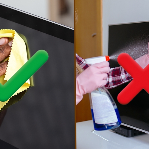 Het beeldscherm van je tv of laptop schoonmaken? Zo pak je dat aan