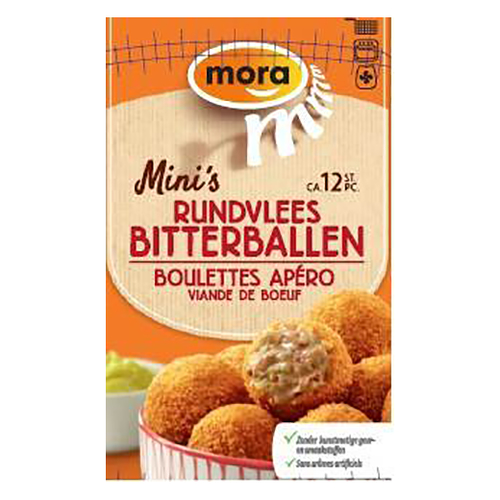 Mora haalt bitterballen terug om fout op doos