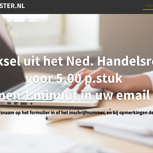 Nepsite biedt uittreksels Handelsregister