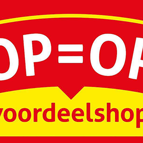 Bankroet voor Op=op Voordeelshop