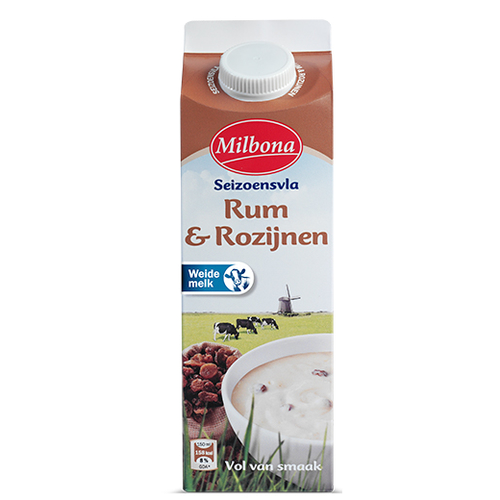 Productwaarschuwing! Rum/rozijnenvla kan bitterkoekjesvla zijn