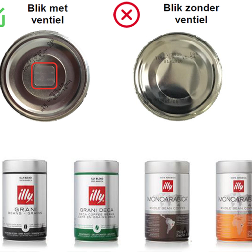 Illy waarschuwt voor koffieblikken met losschietend deksel