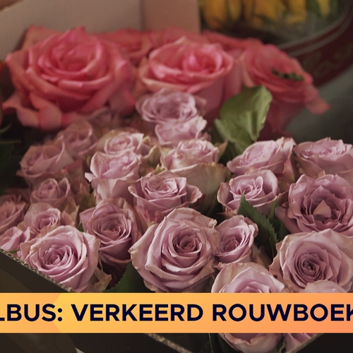 Belbus: Gerommel met rouwboeketten