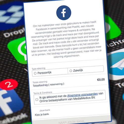 Nieuwe oplichtingstruc op Facebook Marketplace: "Maak een PostNL-verzendlabel via Facebook"